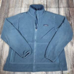Patagonia Synchilla womens XL zip up blue